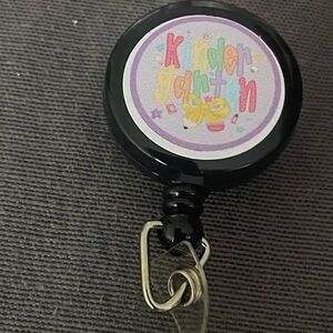 Black and Purple Kindergarten Badge Reel